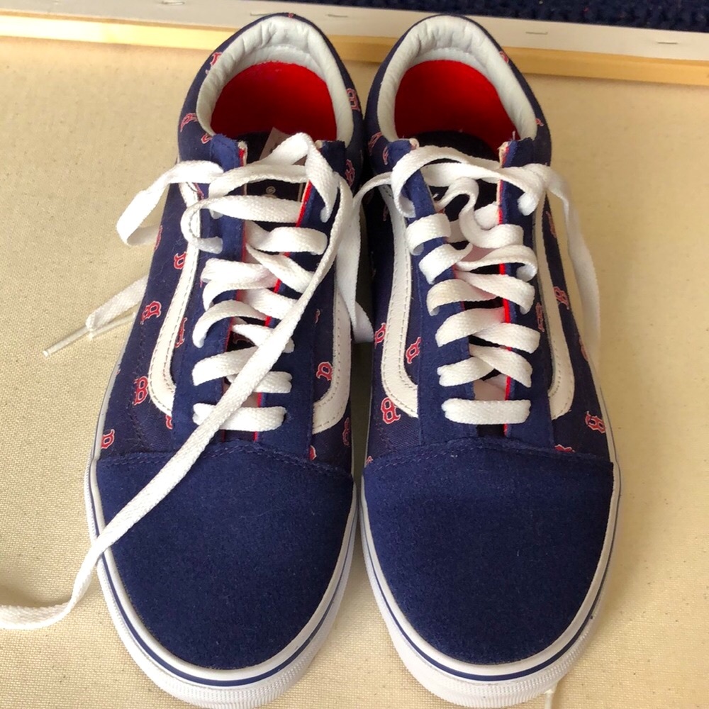 🔥 NWOB Boston Red Sox Old Skool Vans - Picture 3 of 8